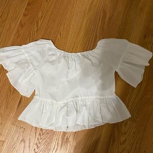 White off the shoulder blouse